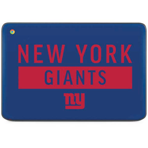 NFL New York Giants Blue Performance Series HP Chromebook Skin