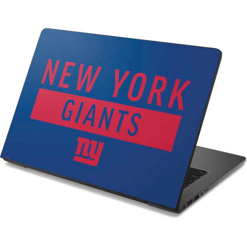 NFL New York Giants Blue Performance Series Dell Chromebook Skin