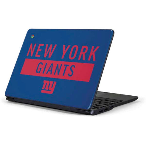 NFL New York Giants Blue Performance Series Samsung Chromebook Skin