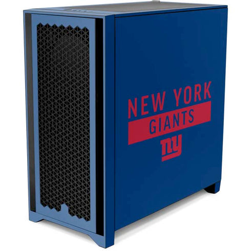 NFL New York Giants Blue Performance Series Corsair 4000D Tempered Glass Mid-Tower ATX Case Skin