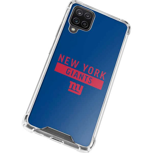 NFL New York Giants Blue Performance Series Galaxy A12 Clear Case