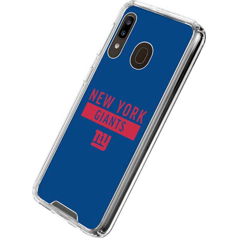 NFL New York Giants Blue Performance Series Galaxy A30 Clear Case