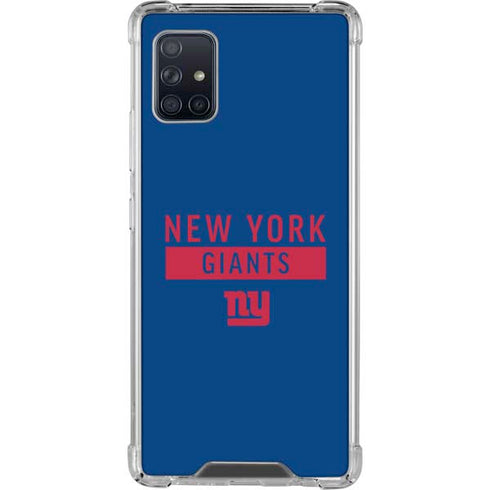 NFL New York Giants Blue Performance Series Galaxy A51 5G Clear Case