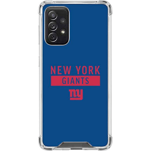 NFL New York Giants Blue Performance Series Galaxy A72 5G Clear Case