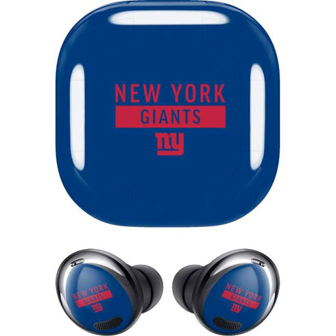 NFL New York Giants Blue Performance Series Galaxy Buds Pro Skin