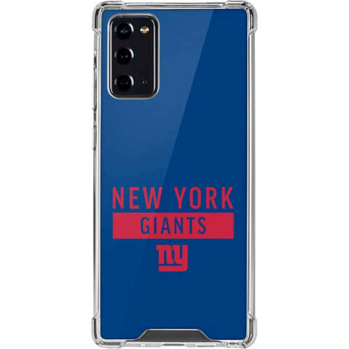 NFL New York Giants Blue Performance Series Galaxy Note20 5G Clear Case