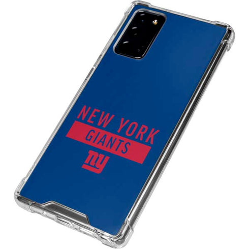 NFL New York Giants Blue Performance Series Galaxy Note20 5G Clear Case