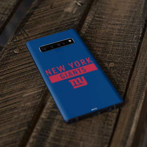 NFL New York Giants Blue Performance Series Galaxy S10 Plus Skin