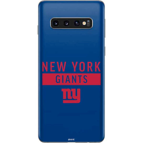 NFL New York Giants Blue Performance Series Galaxy S10 Skin