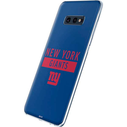 NFL New York Giants Blue Performance Series Galaxy S10e Skin