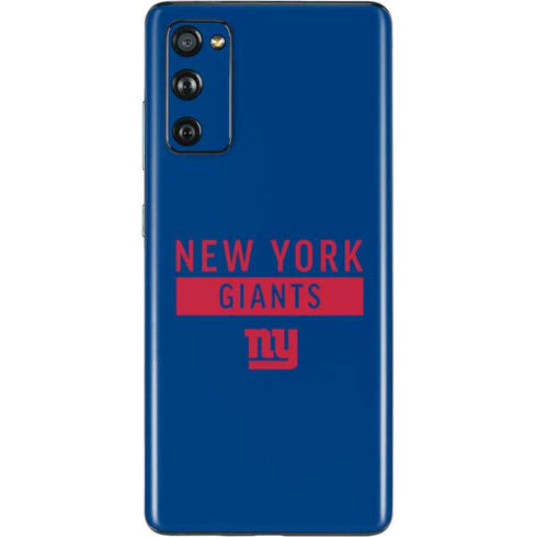 NFL New York Giants Blue Performance Series Galaxy S20 Fan Edition Skin
