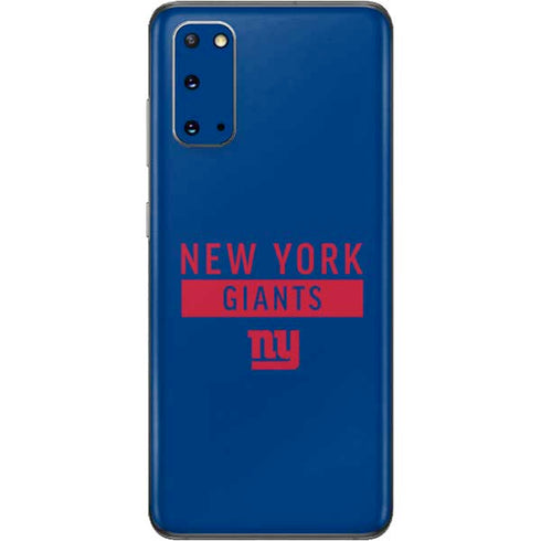 NFL New York Giants Blue Performance Series Galaxy S20 Skin