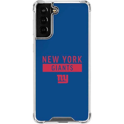 NFL New York Giants Blue Performance Series Galaxy S21 FE Clear Case