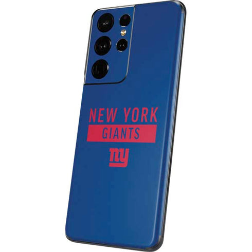NFL New York Giants Blue Performance Series Galaxy S21 Ultra 5G Skin