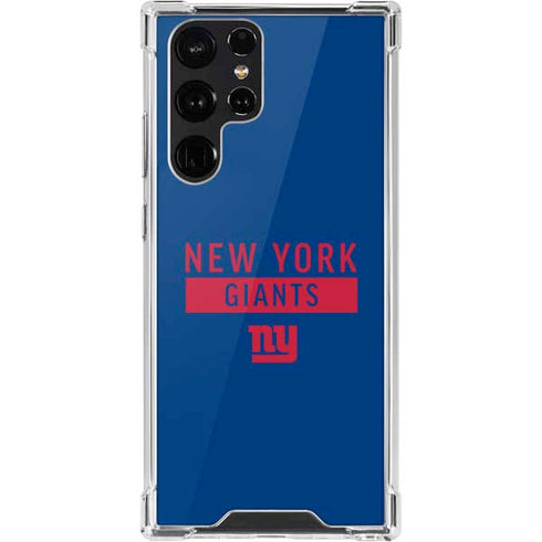 NFL New York Giants Blue Performance Series Galaxy S22 Ultra Clear Case