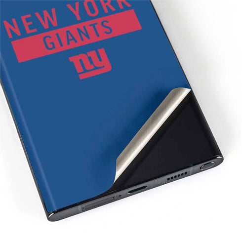 NFL New York Giants Blue Performance Series Galaxy S22 Ultra Skin