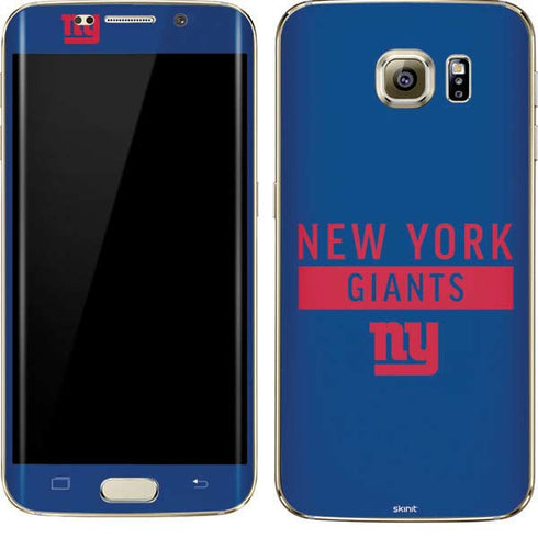 NFL New York Giants Blue Performance Series Galaxy S7 Edge Skin