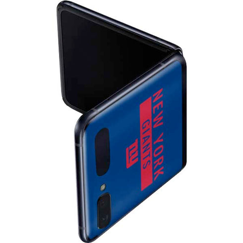 NFL New York Giants Blue Performance Series Galaxy Z Flip Skin