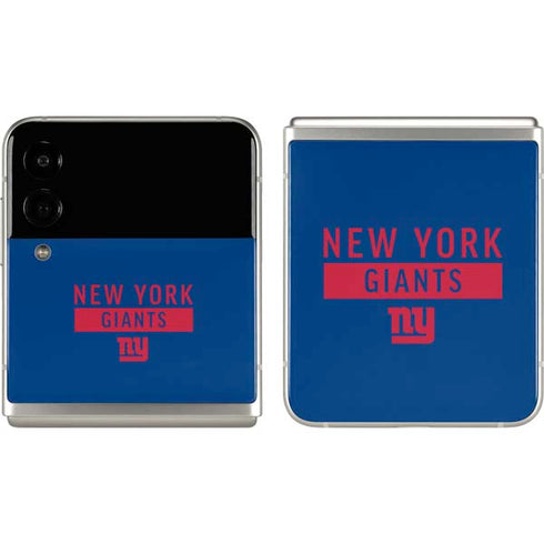 NFL New York Giants Blue Performance Series Galaxy Z Flip3 5G Skin