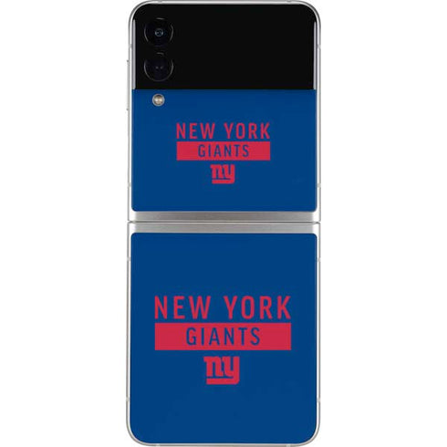 NFL New York Giants Blue Performance Series Galaxy Z Flip3 5G Skin