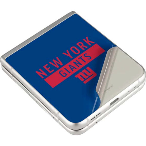 NFL New York Giants Blue Performance Series Galaxy Z Flip3 5G Skin