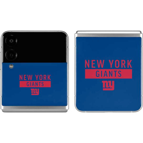 NFL New York Giants Blue Performance Series Galaxy Z Flip4 5G Skin