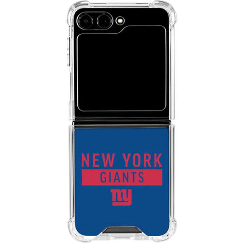 NFL New York Giants Blue Performance Series Galaxy Z Flip5 5G Clear Case