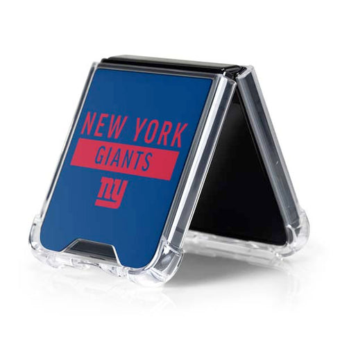 NFL New York Giants Blue Performance Series Galaxy Z Flip5 5G Clear Case