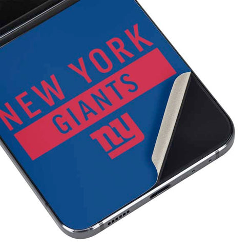 NFL New York Giants Blue Performance Series Galaxy Z Flip5 5G Skin