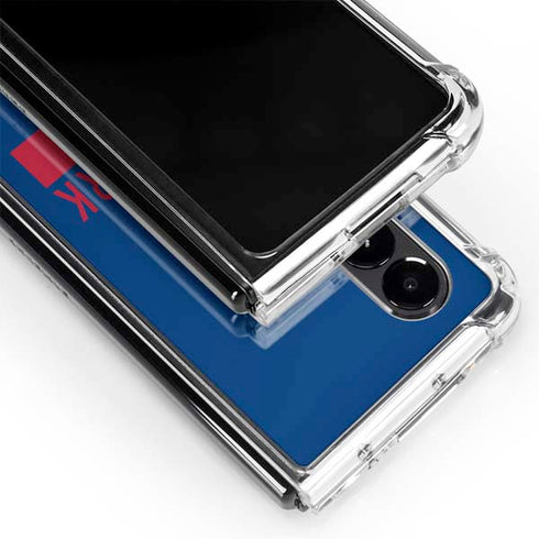 NFL New York Giants Blue Performance Series Galaxy Z Fold4 5G Clear Case