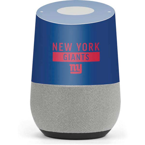 NFL New York Giants Blue Performance Series Google Home Skin