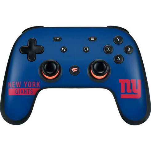 NFL New York Giants Blue Performance Series Google Stadia Controller Skin