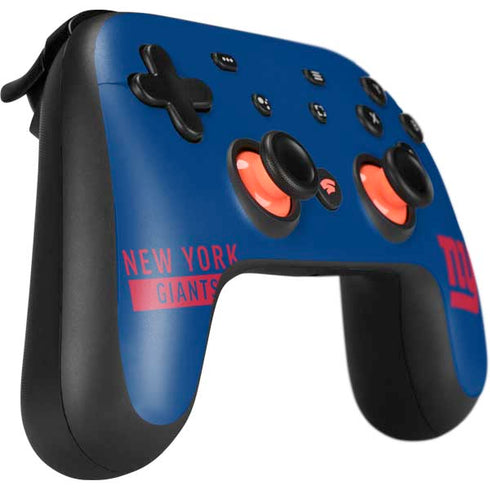 NFL New York Giants Blue Performance Series Google Stadia Controller Skin