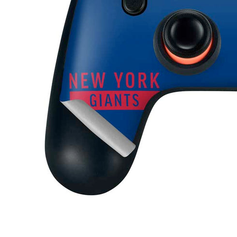 NFL New York Giants Blue Performance Series Google Stadia Controller Skin