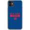 NFL New York Giants Blue Performance Series iPhone 11 Clear Case