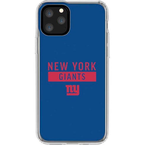 NFL New York Giants Blue Performance Series iPhone 11 Pro Clear Case