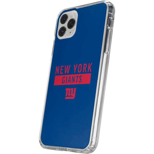 NFL New York Giants Blue Performance Series iPhone 11 Pro Clear Case
