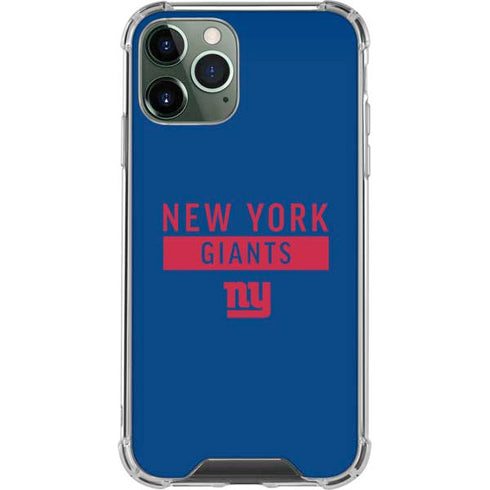 NFL New York Giants Blue Performance Series iPhone 11 Pro Max Clear Case