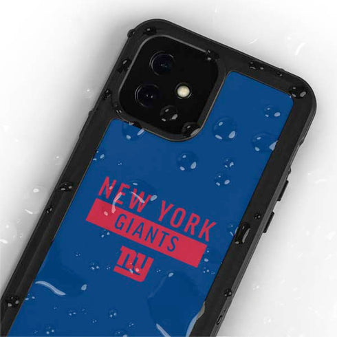 NFL New York Giants Blue Performance Series iPhone 12 Mini Waterproof Case