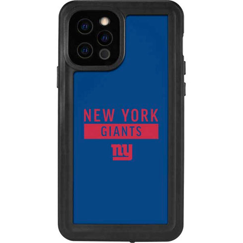 NFL New York Giants Blue Performance Series iPhone 12 Pro Waterproof Case