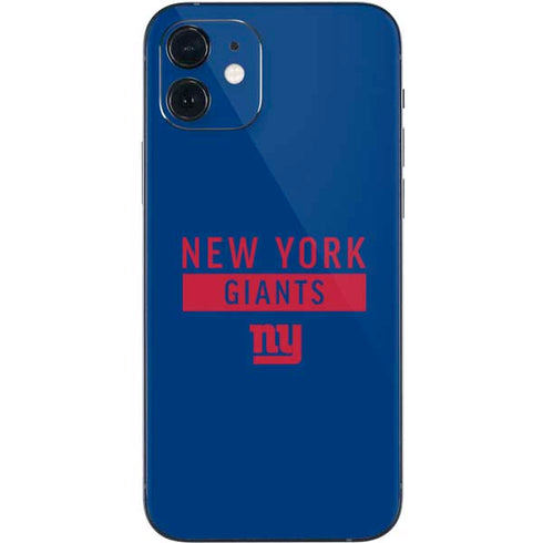 NFL New York Giants Blue Performance Series iPhone 12 Skin