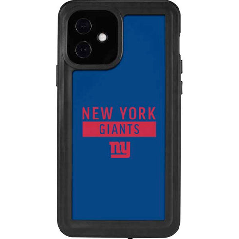 NFL New York Giants Blue Performance Series iPhone 12 Waterproof Case