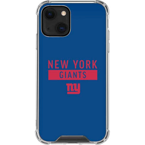 NFL New York Giants Blue Performance Series iPhone 13 Clear Case