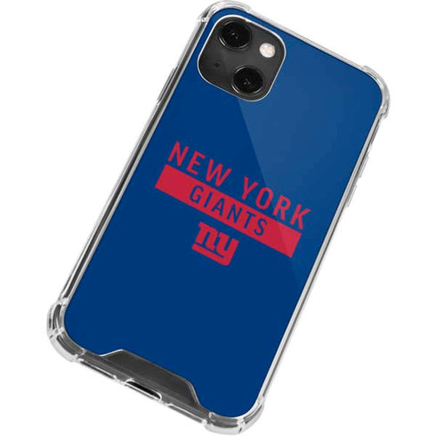 NFL New York Giants Blue Performance Series iPhone 13 Mini Clear Case
