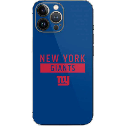 NFL New York Giants Blue Performance Series iPhone 13 Pro Max Skin