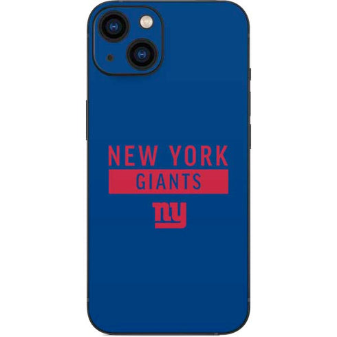 NFL New York Giants Blue Performance Series iPhone 13 Skin