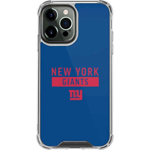 NFL New York Giants Blue Performance Series iPhone 15 Pro Max Clear Case