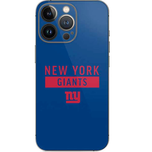 NFL New York Giants Blue Performance Series iPhone 14 Pro Skin