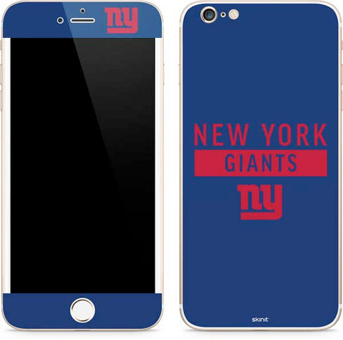NFL New York Giants Blue Performance Series iPhone 6/6s Plus Skin