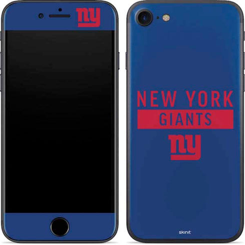 NFL New York Giants Blue Performance Series iPhone 7 Skin